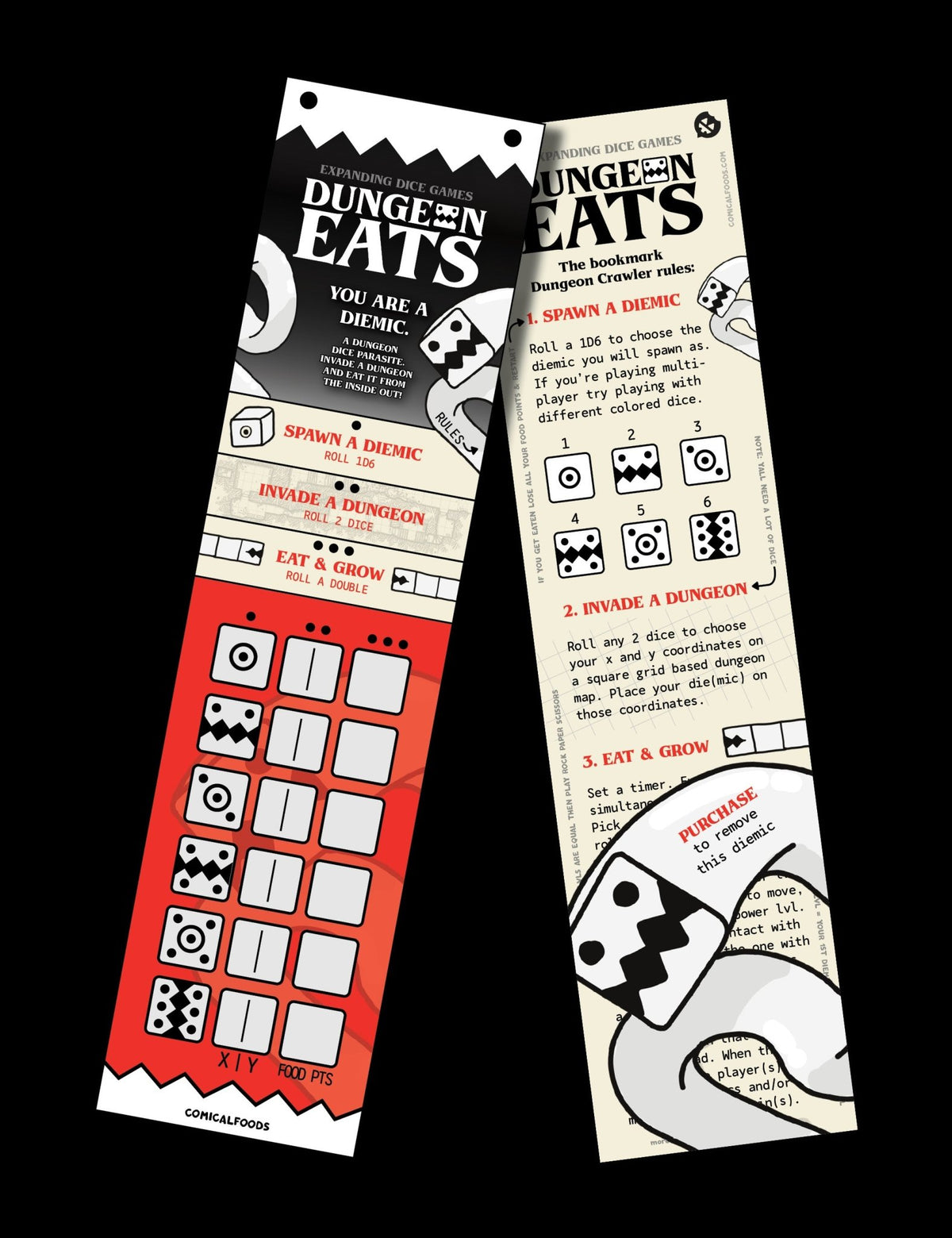Dungeon Eats Bookmark PDF - comicalfoods