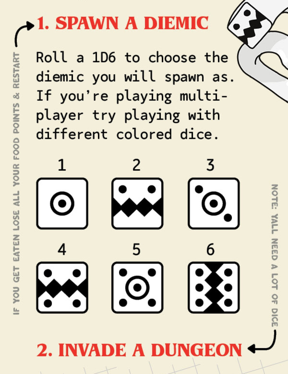 Dungeon Eats Bookmark PDF - comicalfoods
