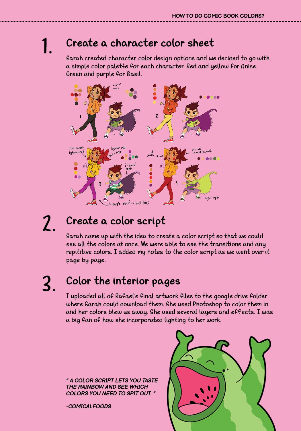 Journey to the Top of the Food Pyramid Comic Book PDF - comicalfoods