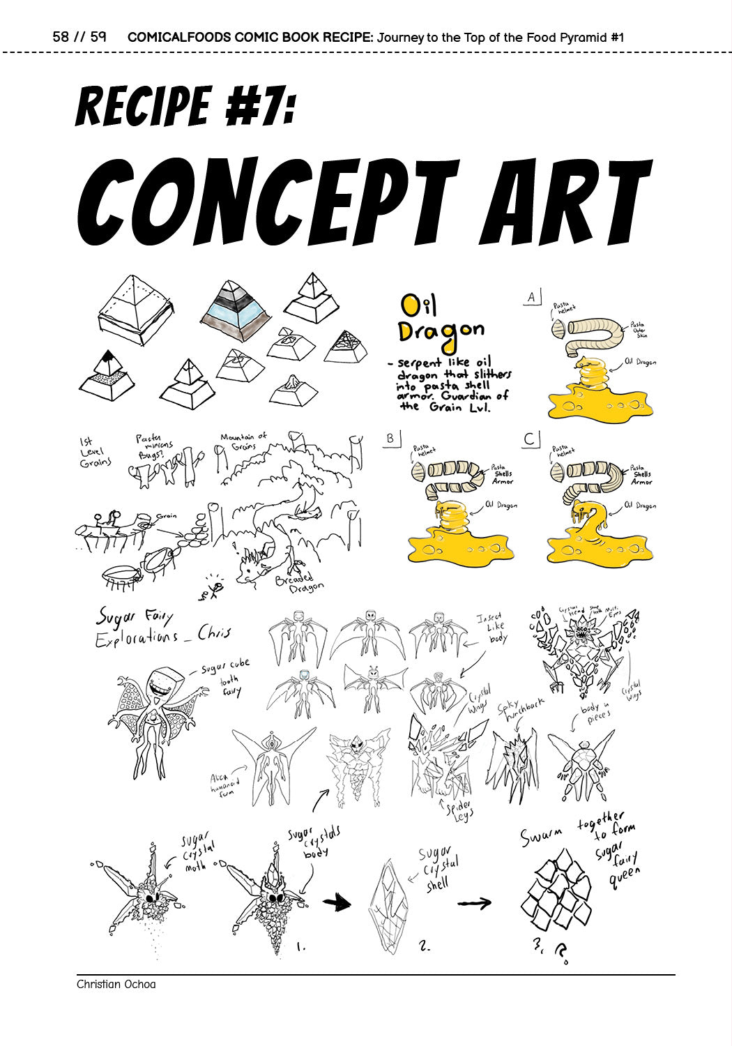 Journey to the Top of the Food Pyramid Comic Book PDF - comicalfoods